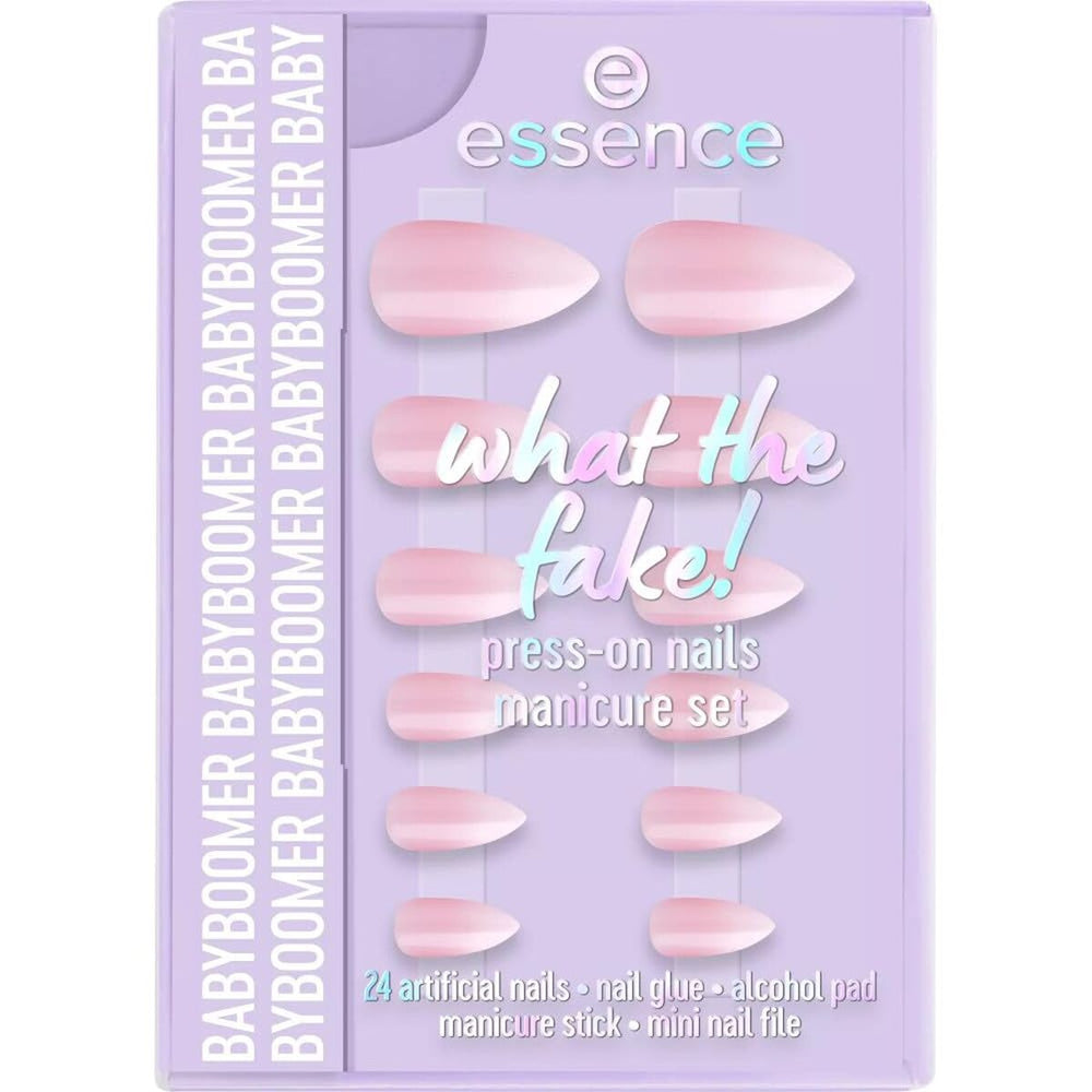 Essence Cosmetics What The Fake! Uñas Postizas Estuche 03-Babyboomer 6 Piezas Unisex
