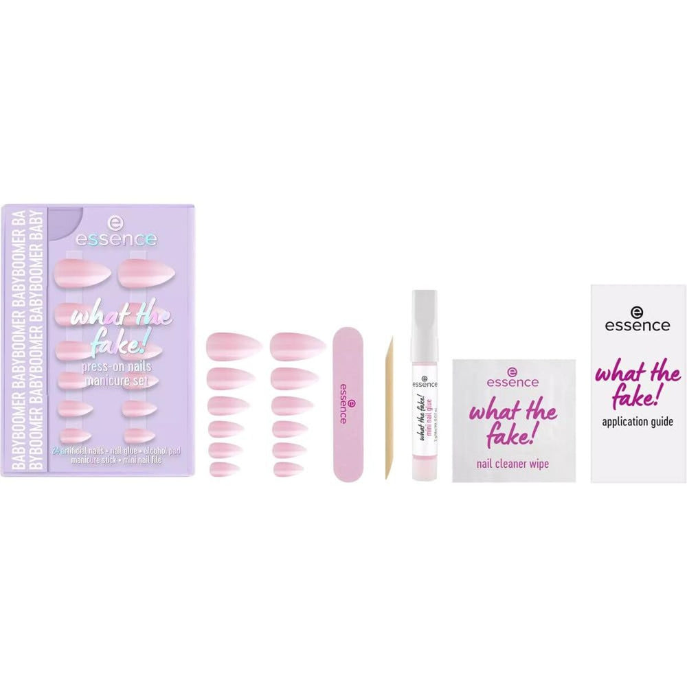 Essence Cosmetics What The Fake! Uñas Postizas Estuche 03-Babyboomer 6 Piezas Unisex