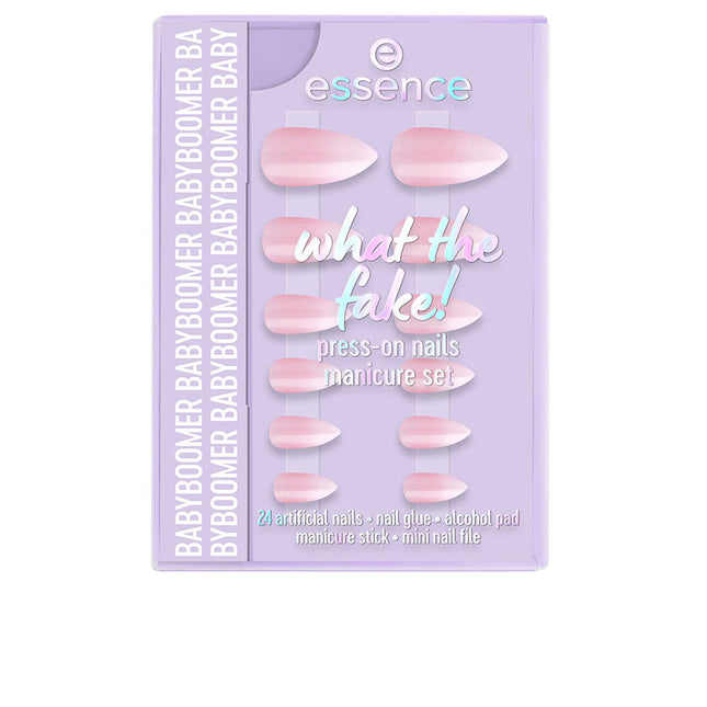 Essence Cosmetics What The Fake! Uñas Postizas Estuche 03-Babyboomer 6 Piezas Unisex