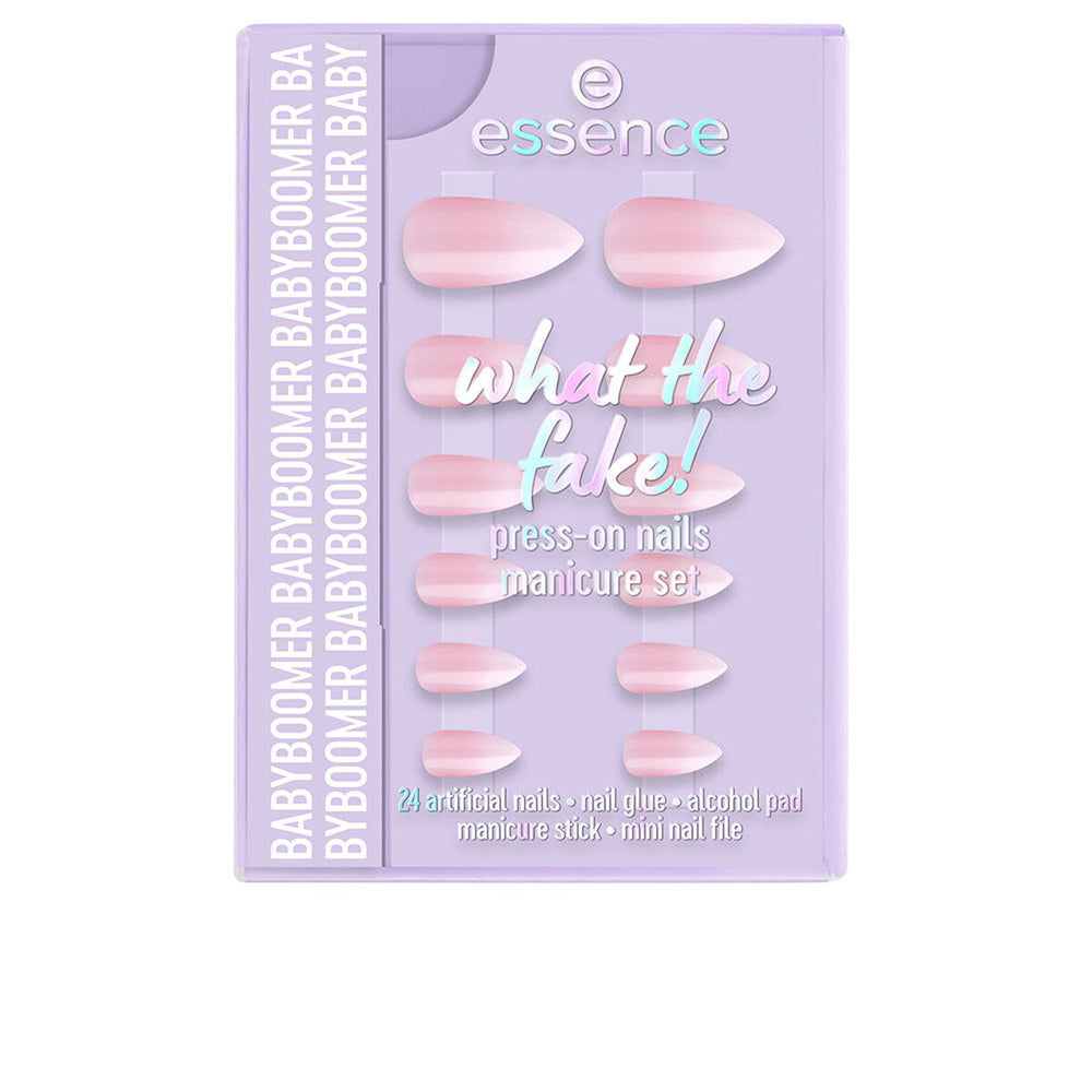 Essence Cosmetics What The Fake! Uñas Postizas Estuche 03-Babyboomer 6 Piezas Unisex