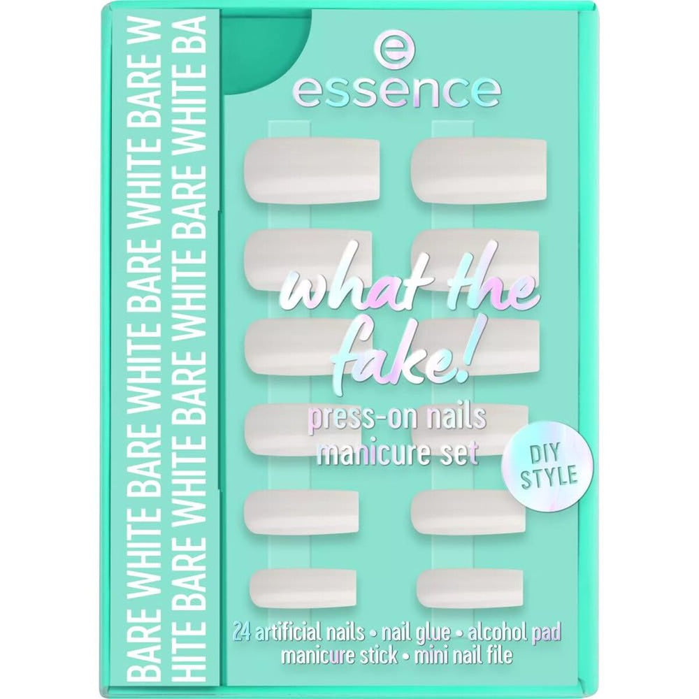 Essence Cosmetics What The Fake! Uñas Postizas Estuche 04-Bare White 6 Piezas Unisex