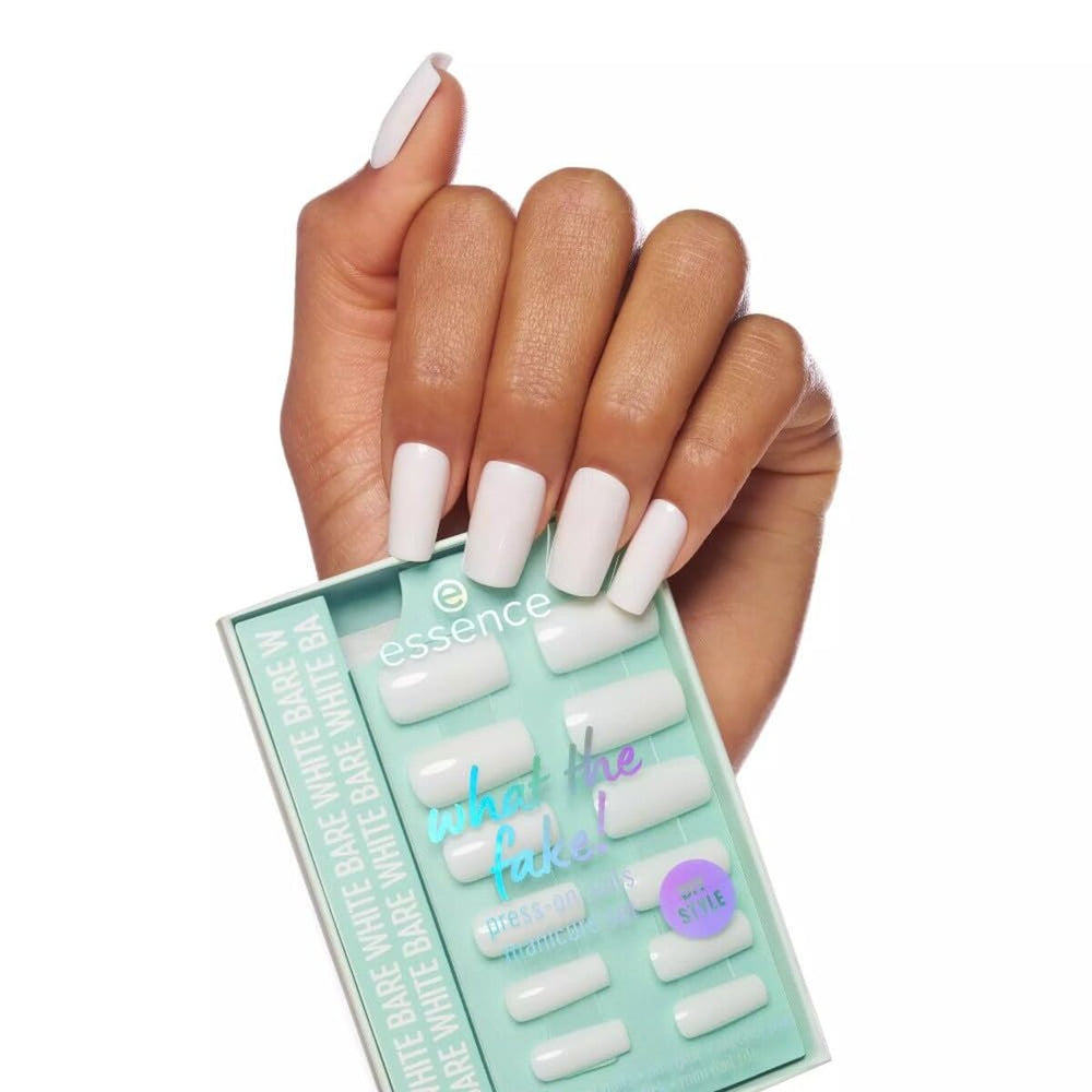 Essence Cosmetics What The Fake! Uñas Postizas Estuche 04-Bare White 6 Piezas Unisex