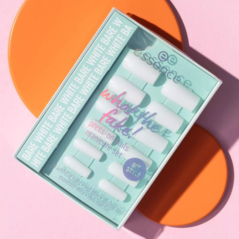 Essence Cosmetics What The Fake! Uñas Postizas Estuche 04-Bare White 6 Piezas Unisex