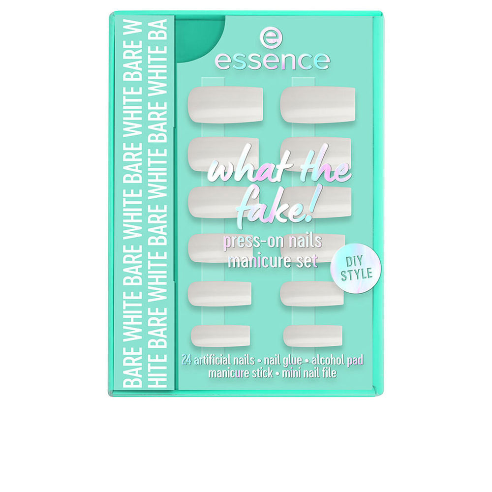 Essence Cosmetics What The Fake! Uñas Postizas Estuche 04-Bare White 6 Piezas Unisex