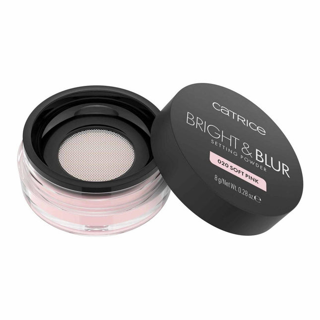 Catrice Bright & Blur Matte – Loose Setting Powder for Women, 020, Soft Pink, 8 g