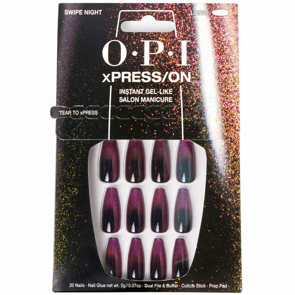 OPI Xpress-On Uñas Artificiales Nail Art Swipe Night 30 U Unisex