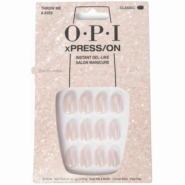 OPI Xpress-On Uñas Artificiales Tonos Icónicos Throw Me A Kiss 30 U Unisex