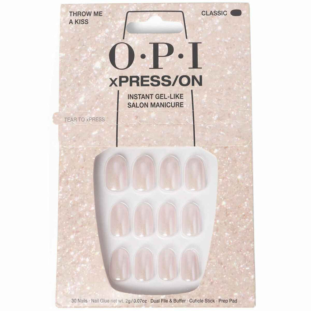 OPI Xpress-On Uñas Artificiales Tonos Icónicos Throw Me A Kiss 30 U Unisex