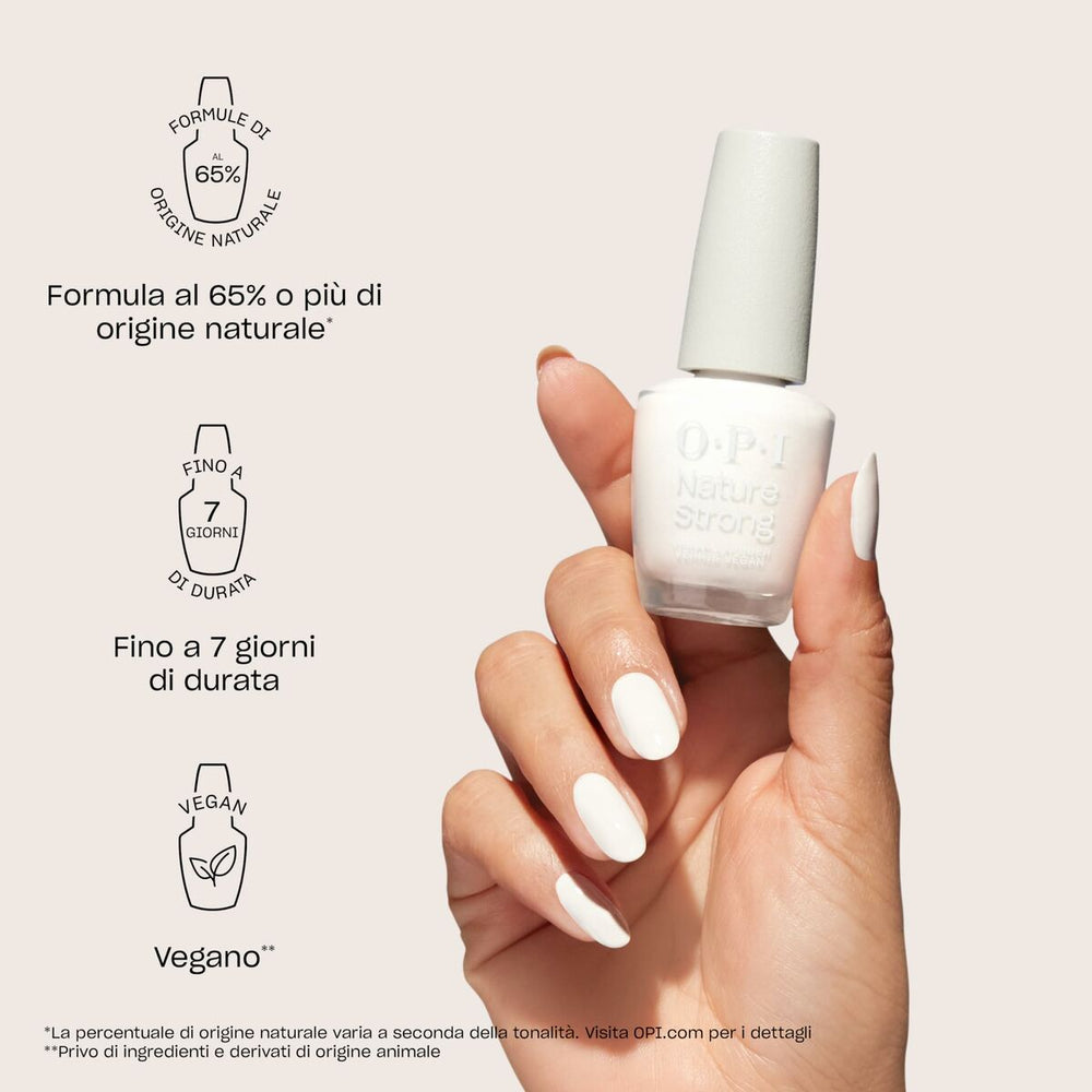 OPI Nature Strong Esmalte De Uñas De Origen Natural De Larga Duración Cauliflower Power Unisex, 15 ml