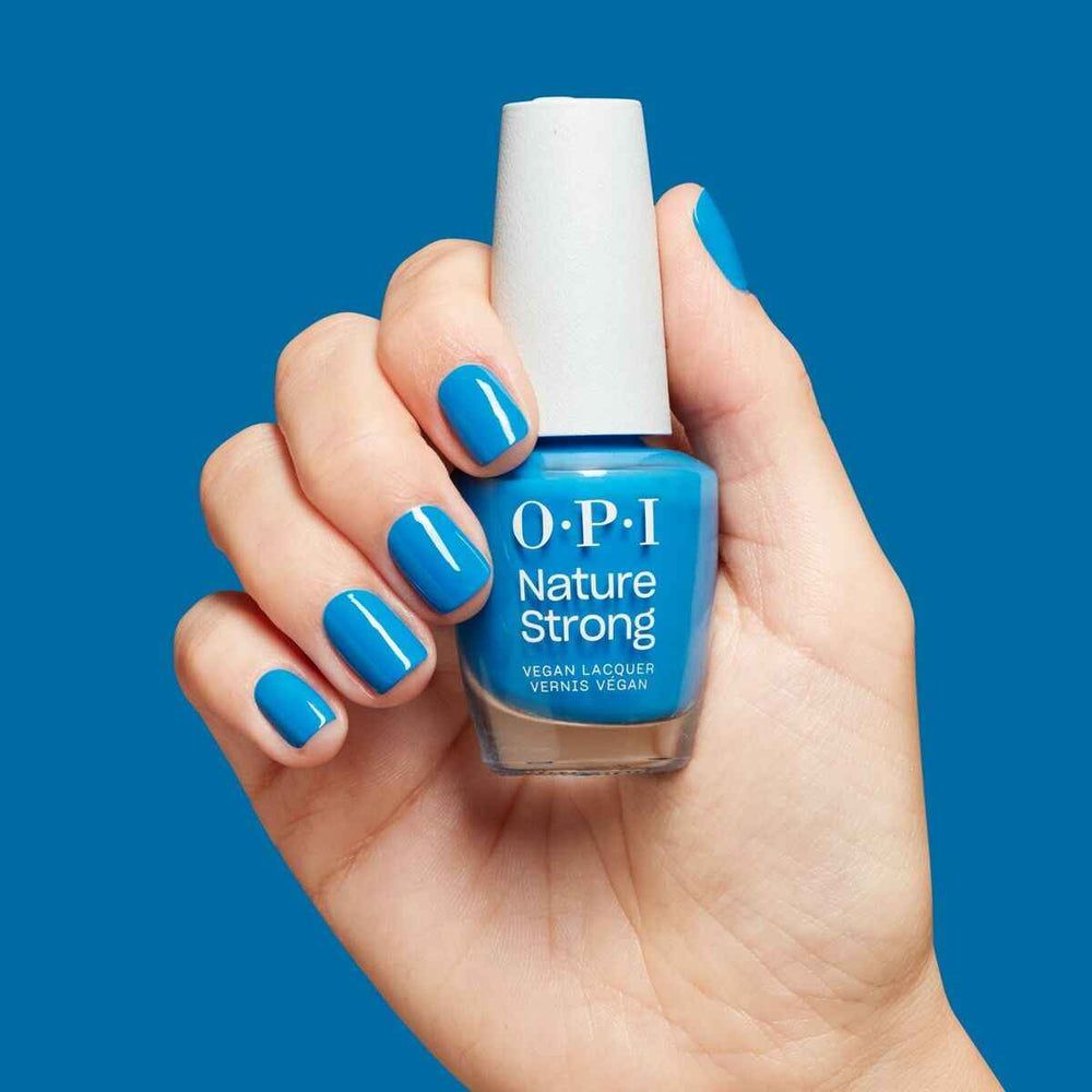 OPI Nature Strong Esmalte De Uñas De Origen Natural De Larga Duración Fresh As A Blue Daisy Unisex, 15 ml