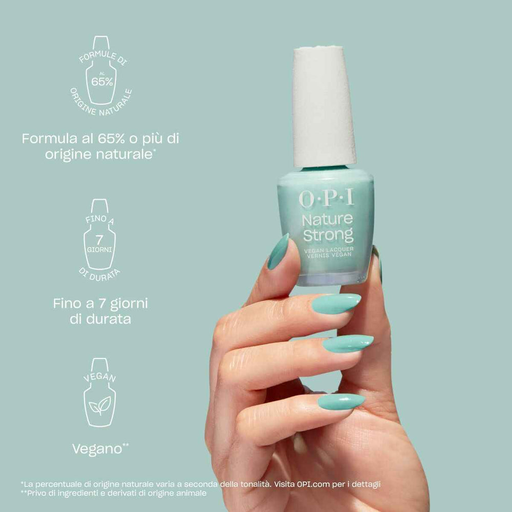 OPI Nature Strong Esmalte De Uñas De Origen Natural De Larga Duración Fresh As A Blue Daisy Unisex, 15 ml
