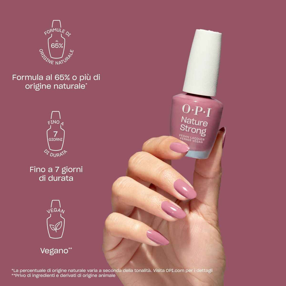 OPI Nature Strong Esmalte De Uñas De Origen Natural De Larga Duración Rooting For Hue Unisex, 15 ml