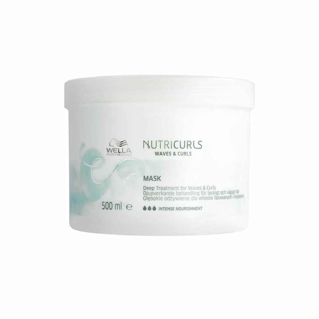 Sebastian Professional Nutricurls Mascarilla Cabello Con Rizos y Ondas Unisex, 500 ml