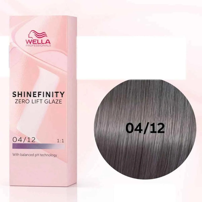 Wella Shinefinity Zero Lift Glaze Tinte 04-12 Unisex, 60 ml