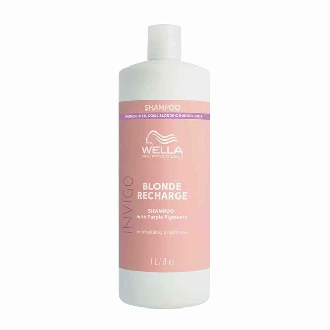 Wella Invigo Blonde Recharge – Shampoo Unisex, 1000 ml