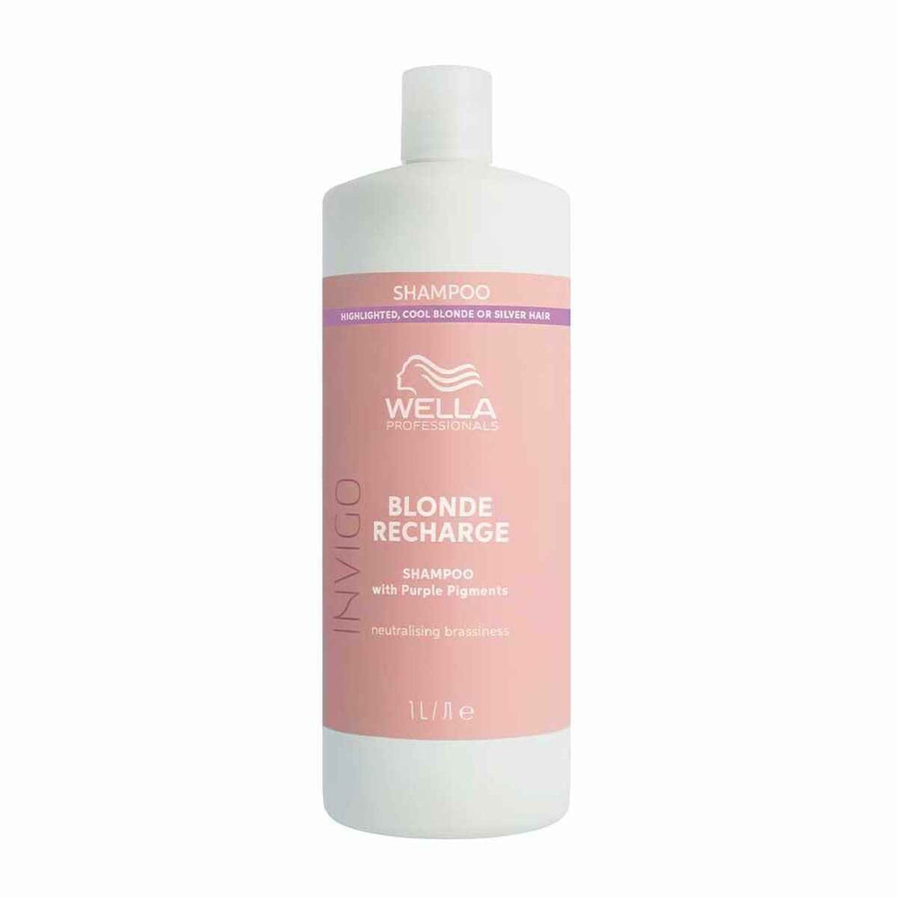 Wella Invigo Blonde Recharge – Shampoo Unisex, 1000 ml