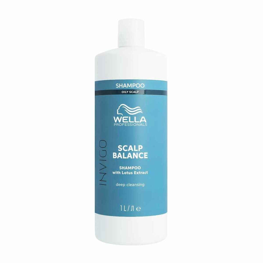 Wella Invigo Scalp Balance Deep Cleansing – Shampoo For Oily Scalp Unisex, 1000 ml