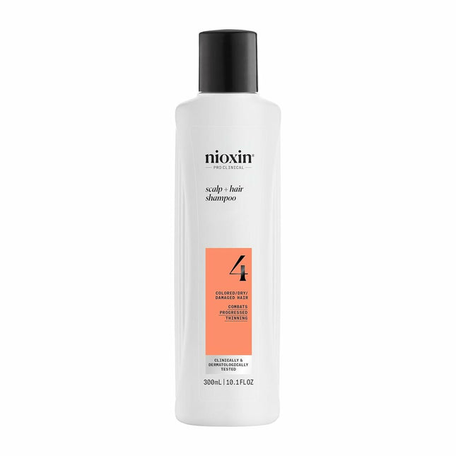 Nioxin Sistema 4 - Champú - Cabello Teñido y Dañado Con Debilitamiento Avanzado Unisex, 300 ml