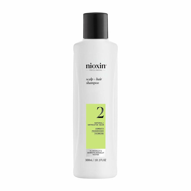 Nioxin Sistema 2 - Champú - Cabello Natural Con Debilitamiento Avanzado Unisex, 300 ml