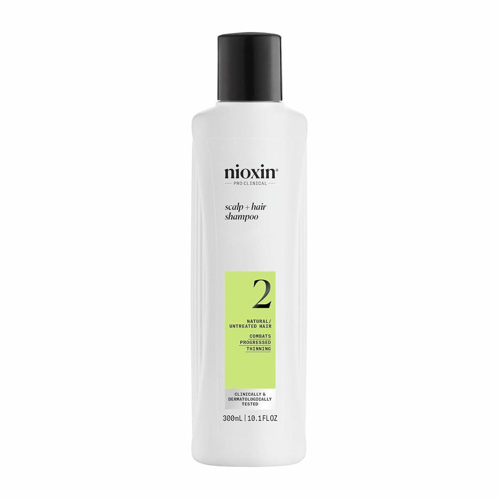 Nioxin Sistema 2 - Champú - Cabello Natural Con Debilitamiento Avanzado Unisex, 300 ml