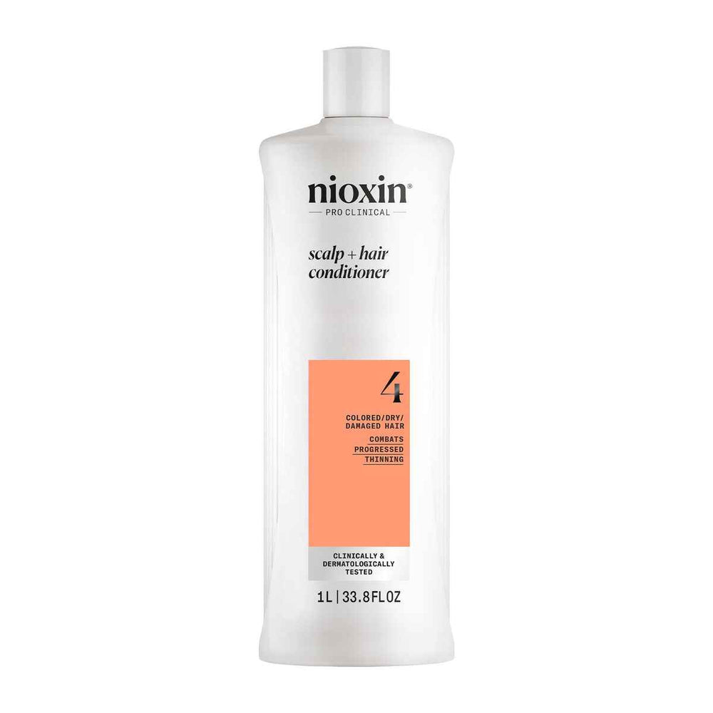 Nioxin Sistema 4 - Acondicionador - Cabello Teñido y Dañado Con Debilitamiento Avanzado Unisex, 1000 ml