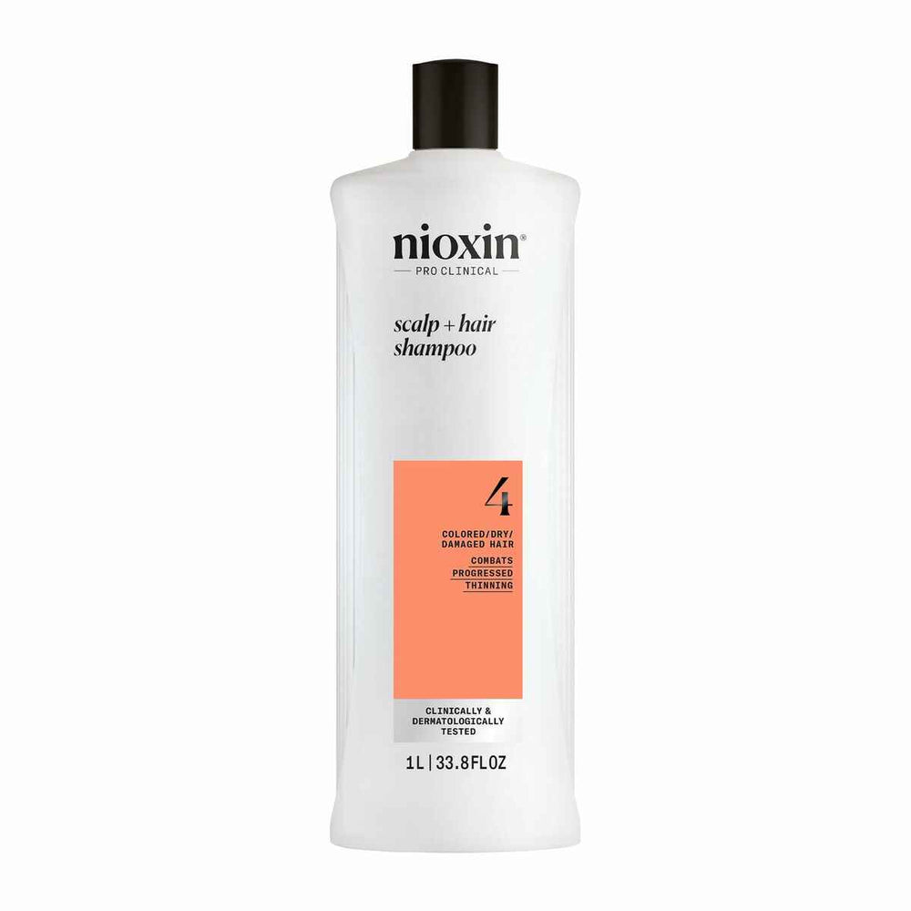 Nioxin Sistema 4 - Champú - Cabello Teñido y Dañado Con Debilitamiento Avanzado Unisex, 1000 ml