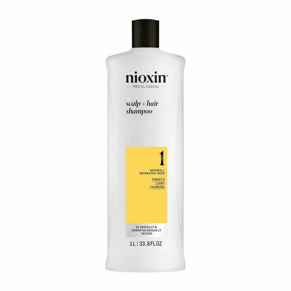 Nioxin Sistema 1 - Champú - Cabello Natural Con Debilitamiento Leve Unisex, 1000 ml