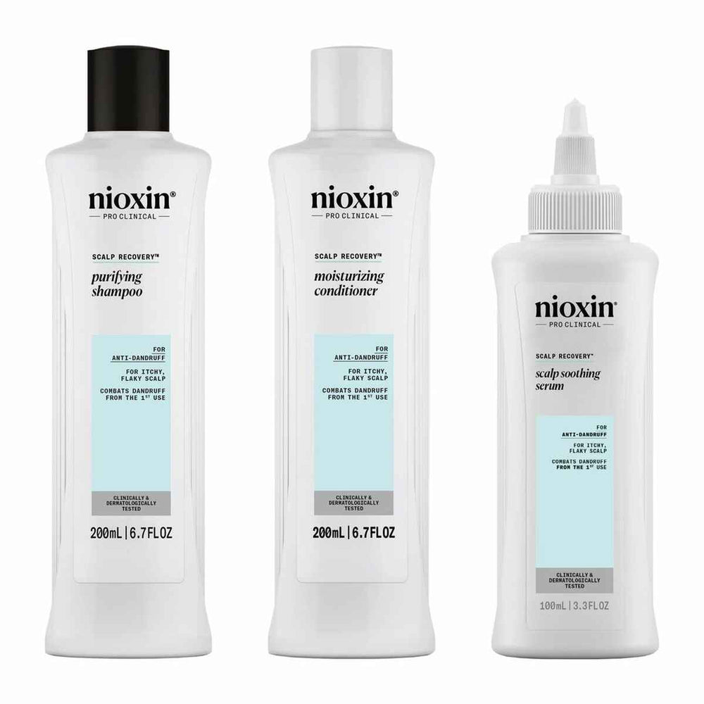 Nioxin Scalp Recovery - Kit Anticaspa - Cuero Cabelludo Descamado y Con Picor 3 U Unisex