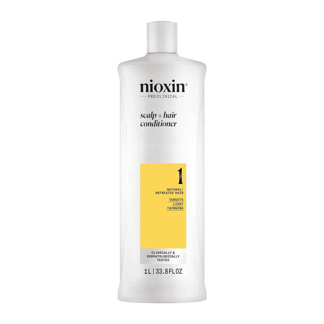 Nioxin Sistema 1 - Acondicionador - Cabello Natural Con Debilitamiento Leve Unisex, 1000 ml
