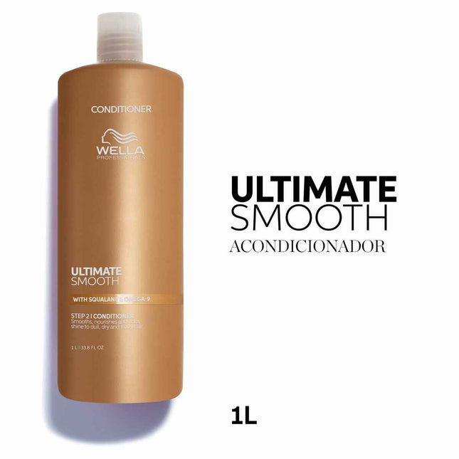 Wella Ultimate Smooth Acondicionador Unisex, 1000 ml