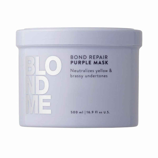 Schwarzkopf Blondme Bond Repair Tratamiento Morado Unisex, 500 ml