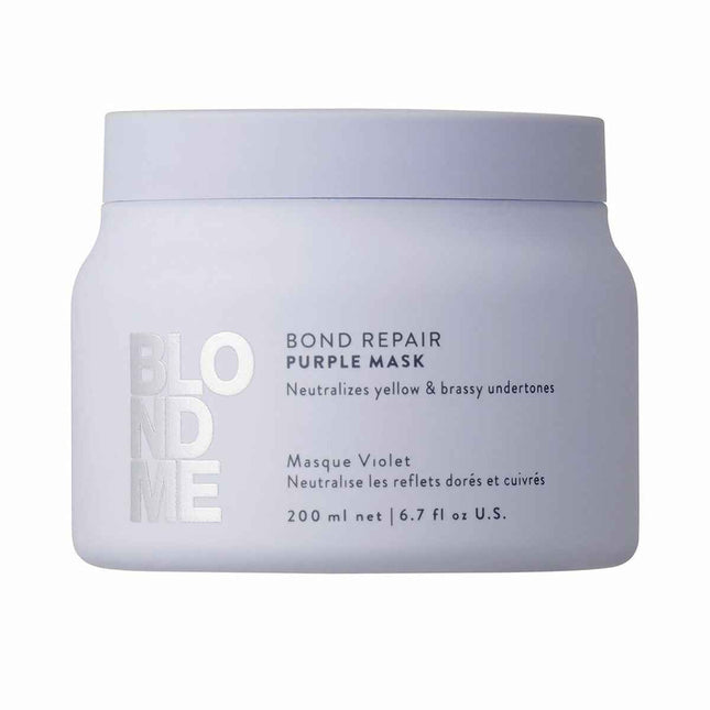 Schwarzkopf Blondme Bond Repair Tratamiento Morado Unisex, 200 ml