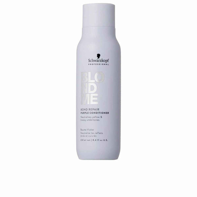 Schwarzkopf Blondme Bond Repair Acondicionador Morado Unisex, 250 ml
