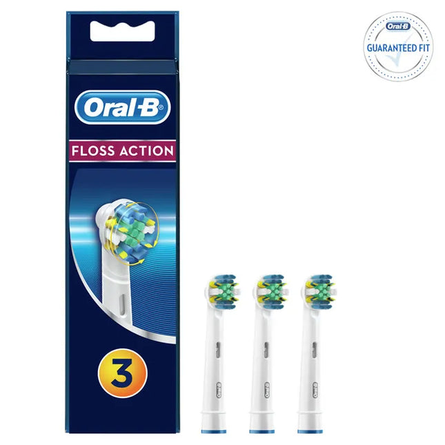 Oral-b Electric Toothbrush Head Floss Action, 3 Units