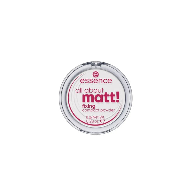 Essence Cosmetics All About Matt! Polvos Compactos Fijadores Unisex, 8 g
