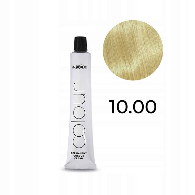 Subrina Professional Permanent Colour – Permanent Hair Dye Unisex, 10.00 Natural, 100 ml