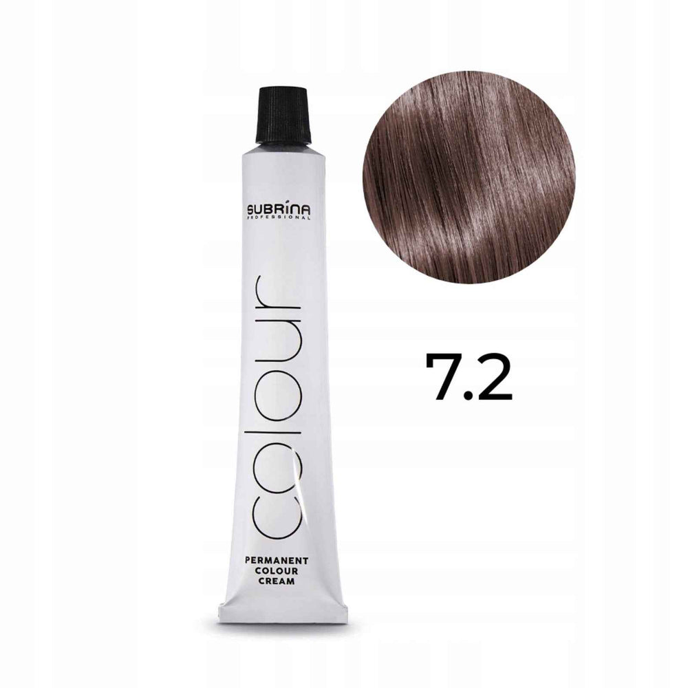 Subrina Professional Permanent Colour – Permanent Hair Dye Unisex, 7/2 Pearl, 100 ml
