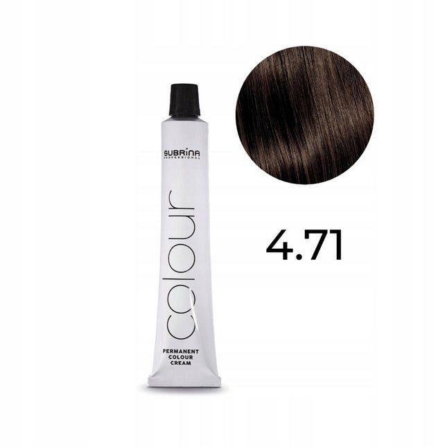 Subrina Professional Essential Colour – Permanent Hair Dye for Women, 4.71 Medium Brown, 100 ml