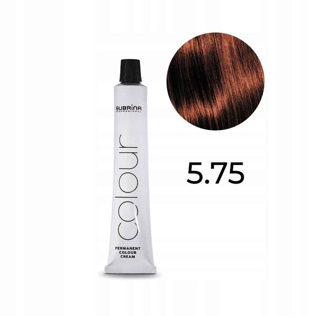 Subrina Professional Permanent Colour – Permanent Hair Dye Unisex, 5.75 Coral, 100 ml