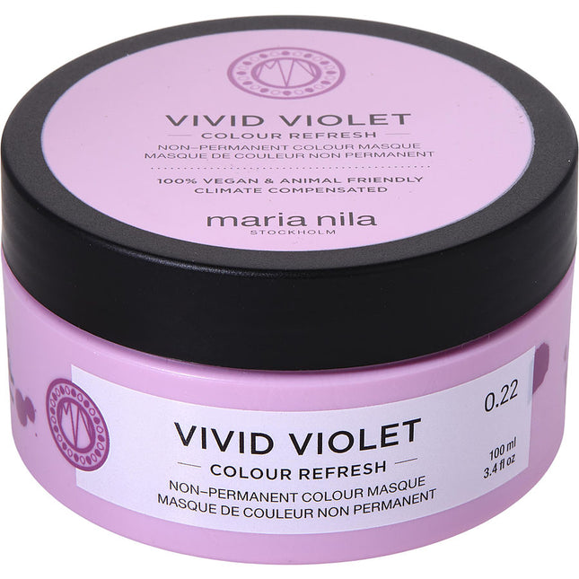 Maria Nila Colour Refresh Non-Permanent Mask - Vivid Violet 3.4 oz