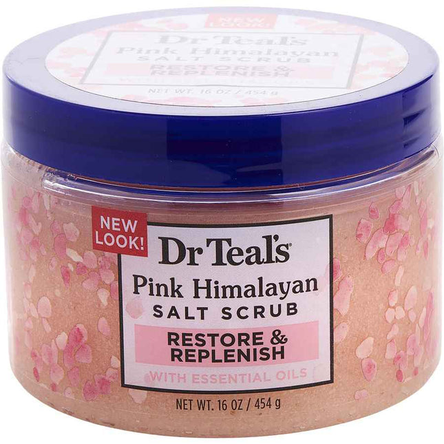 Dr. Teal's Pink Himalayan Salt Scrub - Restore & Replenish With Pure Epsom Essential Oils 454g/16oz