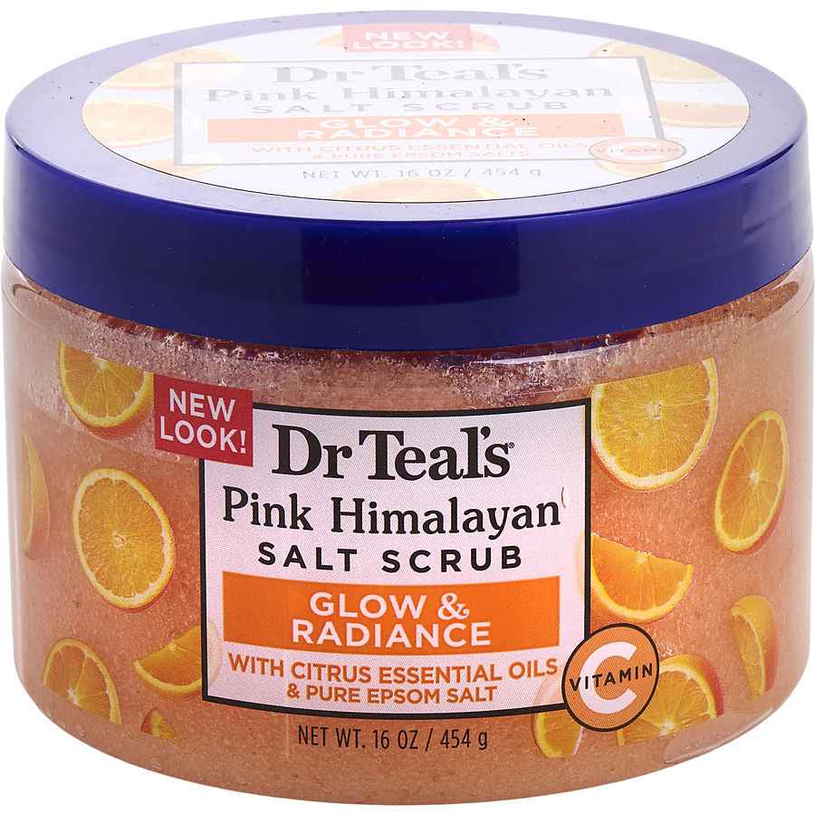 Dr. Teal's Pink Himalayan Salt Scrub - Glow & Radiance 454g/16oz