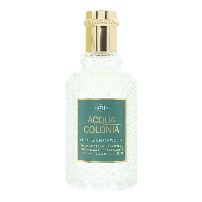 4711 Acqua Colonia Yuzu & Cedarwood – Eau de Cologne Unisex, 50 ml