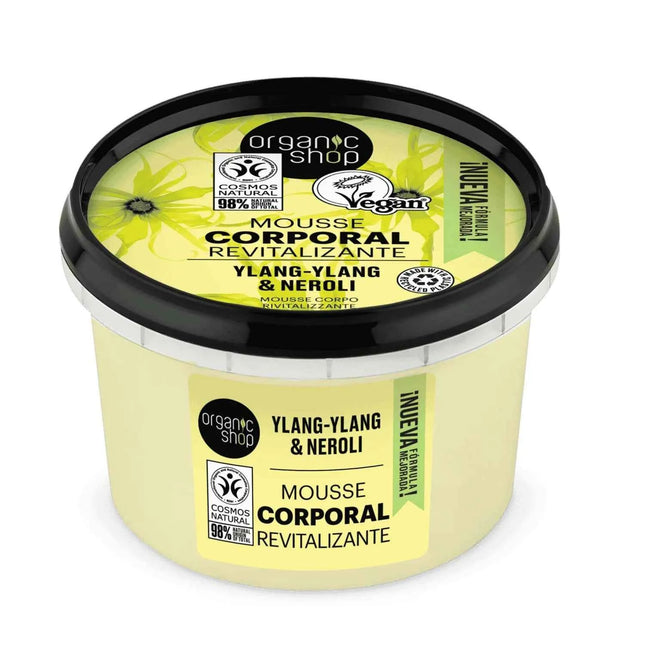 Organic SHOP Ylang-Ylang Mousse Corporal Revitalizante Unisex, 250 ml