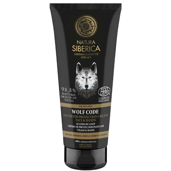 Natura Siberica Wolf Code Outdoor Protection – Cream Face And Hands for Men, 80 ml