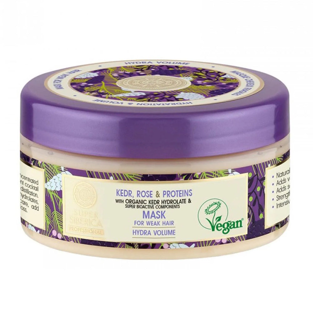 Natura Siberica Pino Rosa y Proteinas Mascarilla Capilar Cabello Debil Unisex, 400 ml