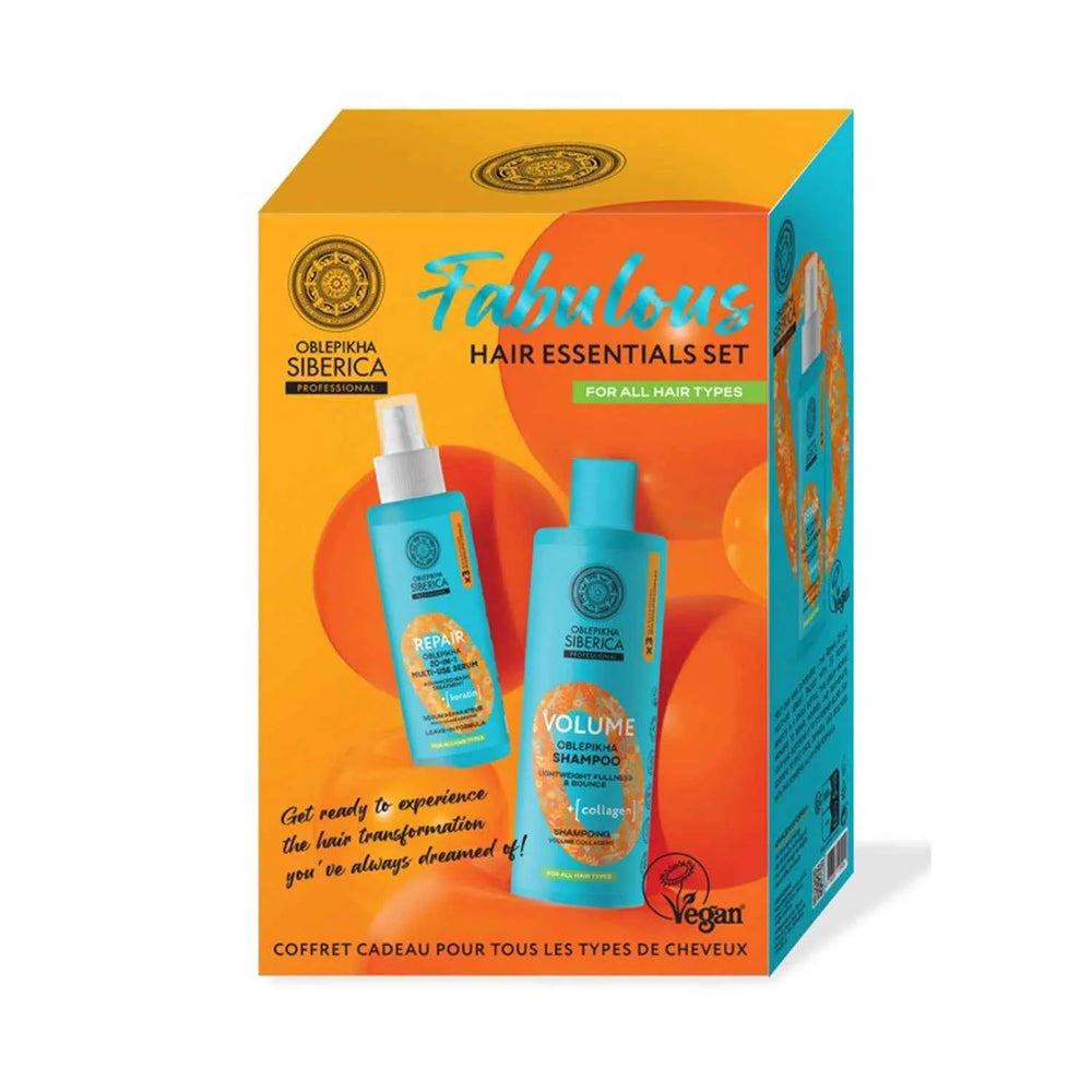 Natura Siberica Volume Repair Coffret Champu Todo Tipo De Cabello 200 ml Acondicionador Unisex, 200 ml