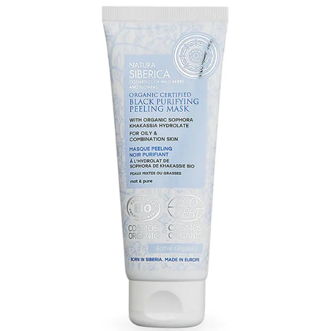 Natura Siberica Black Purifying Peeling Mask Unisex, 75 ml