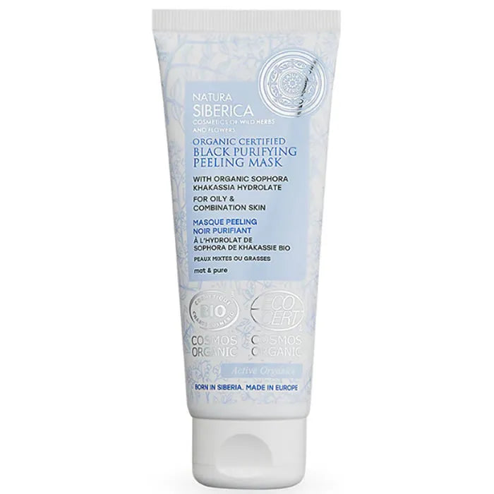 Natura Siberica Black Purifying Peeling Mask Unisex, 75 ml