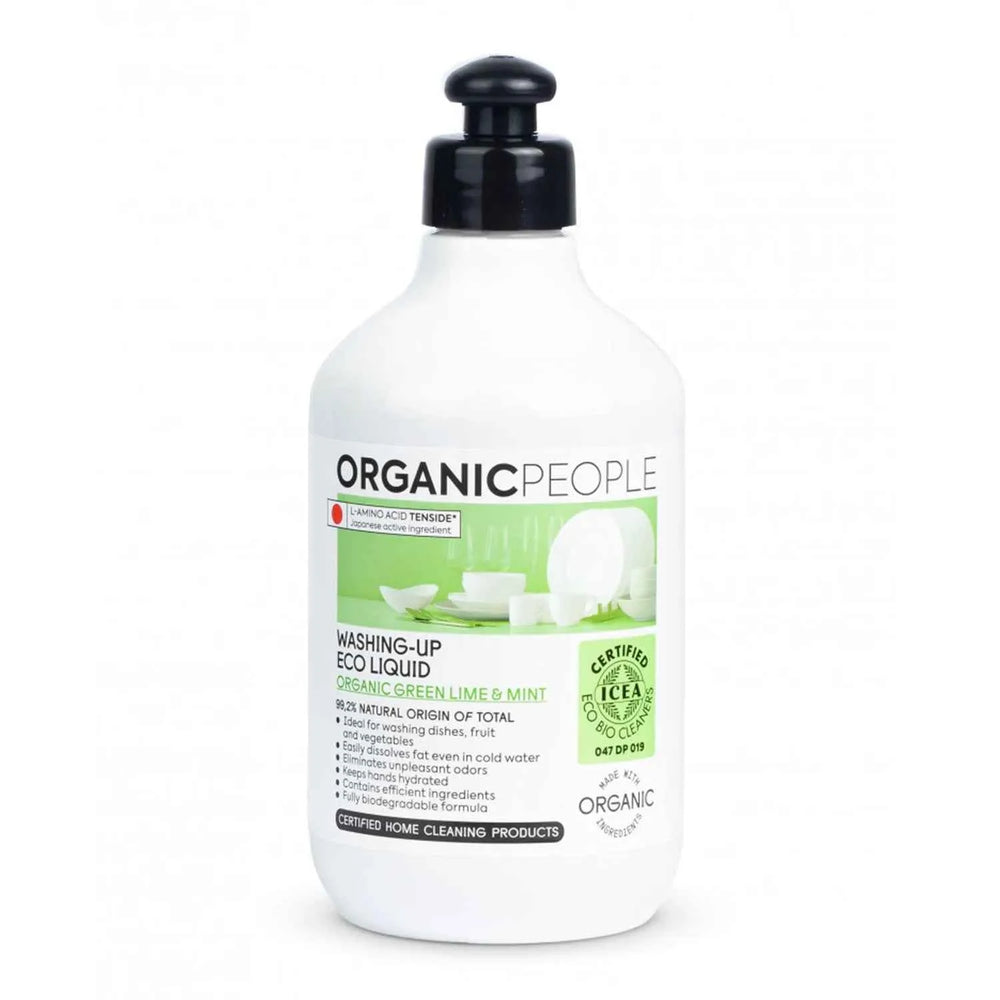 Organic People Lime y Mint Washing-Up Eco Liquid, 200 ml